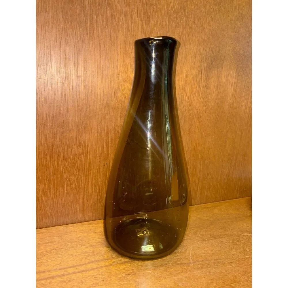 Pablo Glass Handblown Studio Art Tapered Vase 12